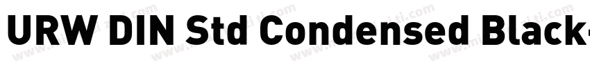 URW DIN Std Condensed Black字体转换